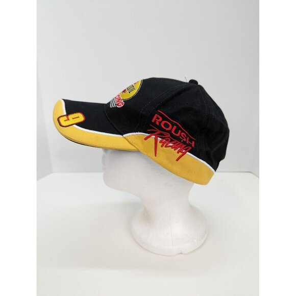 Pennzoil Racing #9 Roush Racing Men Black Adjustable Strap Back Cap Hat - Picture 3 of 8